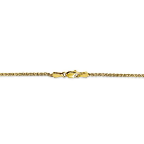 1.65mm 10k Yellow Gold Solid Spiga Chain Necklace, 20 Inch - Picture 4 of 8